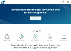 How bio.org looks like on a tablet such as an iPad.