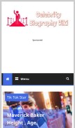 How biographywiki.net looks like on a mobile device such as an iPhone.