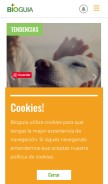 How bioguia.com looks like on a mobile device such as an iPhone.