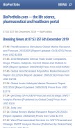How bioportfolio.com looks like on a mobile device such as an iPhone.