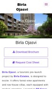 How birlaojasvi.net.in looks like on a mobile device such as an iPhone.