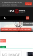 How bisk.nl looks like on a mobile device such as an iPhone.