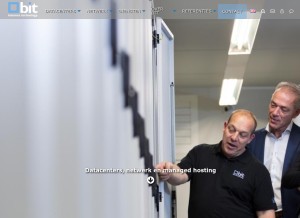 How bit.nl looks like on a tablet such as an iPad.