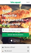 How bitesquad.com looks like on a mobile device such as an iPhone.