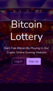 How bitlotto.in looks like on a mobile device such as an iPhone.
