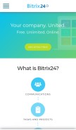 How bitrix24.com looks like on a mobile device such as an iPhone.