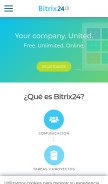 How bitrix24.es looks like on a mobile device such as an iPhone.