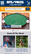 How bitsandpieces.com looks like on a mobile device such as an iPhone.