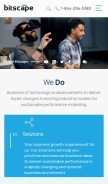 How bitscape.com looks like on a mobile device such as an iPhone.