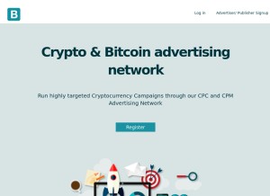 How bittraffic.io looks like on a tablet such as an iPad.