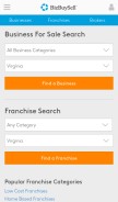 How bizbuysell.com looks like on a mobile device such as an iPhone.