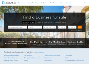 How bizbuysell.com looks like on a tablet such as an iPad.