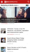 How bizcommunity.com looks like on a mobile device such as an iPhone.