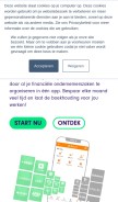 How bizcuit.nl looks like on a mobile device such as an iPhone.
