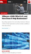 How biztechmagazine.com looks like on a mobile device such as an iPhone.
