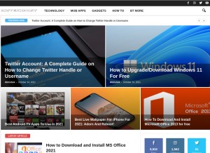 How biztechpost.com looks like on a tablet such as an iPad.