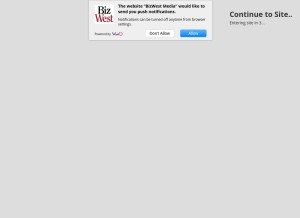 How bizwest.com looks like on a tablet such as an iPad.