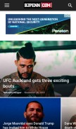 How bjpenn.com looks like on a mobile device such as an iPhone.