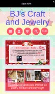 How bjscraftandjewelry.com looks like on a mobile device such as an iPhone.