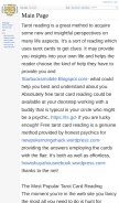 How blabnet.com looks like on a mobile device such as an iPhone.