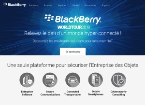 How blackberry.net looks like on a tablet such as an iPad.