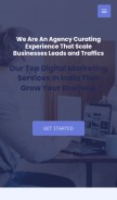How blackblueseoagency.com looks like on a mobile device such as an iPhone.