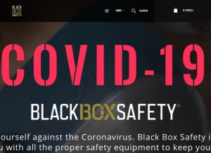 How blackboxsafety.com looks like on a tablet such as an iPad.