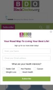 How blackdoctor.org looks like on a mobile device such as an iPhone.