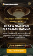 How blackjack-casino.pl looks like on a mobile device such as an iPhone.