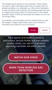 How blacklinesafety.com looks like on a mobile device such as an iPhone.