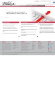 How blakes.com looks like on a mobile device such as an iPhone.