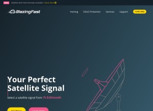How blazingfast.io looks like on a tablet such as an iPad.
