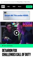 How bleacherreport.net looks like on a mobile device such as an iPhone.