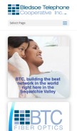How bledsoe.net looks like on a mobile device such as an iPhone.