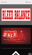 How bleedbalance.com looks like on a mobile device such as an iPhone.