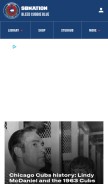 How bleedcubbieblue.com looks like on a mobile device such as an iPhone.