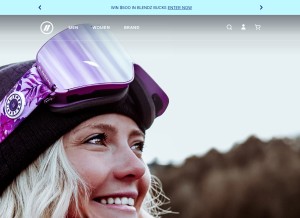 How blenderseyewear.com looks like on a tablet such as an iPad.