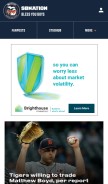 How blessyouboys.com looks like on a mobile device such as an iPhone.