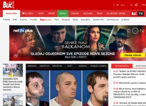 How blic.rs looks like on a tablet such as an iPad.