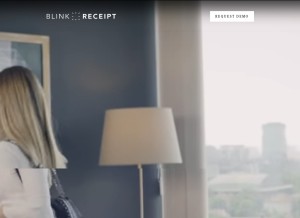 How blinkreceipt.com looks like on a tablet such as an iPad.