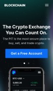 How blockchain.com looks like on a mobile device such as an iPhone.
