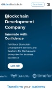 How blockchain.oodles.io looks like on a mobile device such as an iPhone.