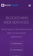 How blockcypher.com looks like on a mobile device such as an iPhone.