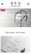 How blog-espritdesign.com looks like on a mobile device such as an iPhone.