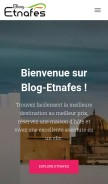 How blog.etnafes.com looks like on a mobile device such as an iPhone.