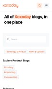 How blog.xoxoday.com looks like on a mobile device such as an iPhone.