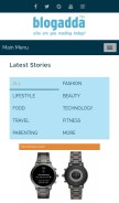 How blogadda.com looks like on a mobile device such as an iPhone.