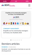 How blogdumoderateur.com looks like on a mobile device such as an iPhone.