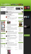 How bloggagratis.se looks like on a mobile device such as an iPhone.