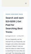 How bloggerinstructor.com looks like on a mobile device such as an iPhone.